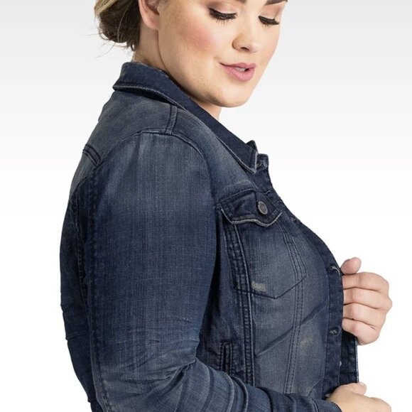 Long Sleeve Denim Jacket - NWOT - Picture 3 of 8